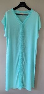 Charlie Paige turquoise tunic